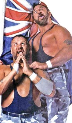 shitloadsofwrestling:  The Sheepherders [19822]The WWE has inducted an impressive list of superstars to its illustrious Hall Of Fame, but perhaps none are as unconventional as the legendary Bushwhackers. Though the duo are commonly remembered for their