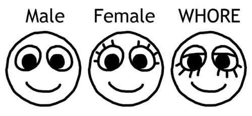 the Male, Female, whore meme