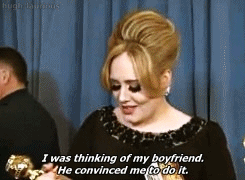 hugh-laurious:  Adele dedicating her first Golden Globe to boyfriend Simon and their
