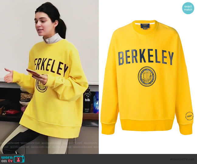Kendall's yellow Berkeley Sweater on KUWTK ...