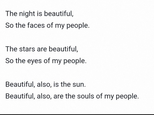 Langston Hughes' Poem, "My People"