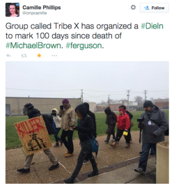 socialjusticekoolaid:  Today in Solidarity (11/15/14): 100 Days. It’s been a 100 days since Mike Brown was shot to death and left in the street for more than four hours. The weather has changed from sweltering to frigid in that time. However, what hasn’t