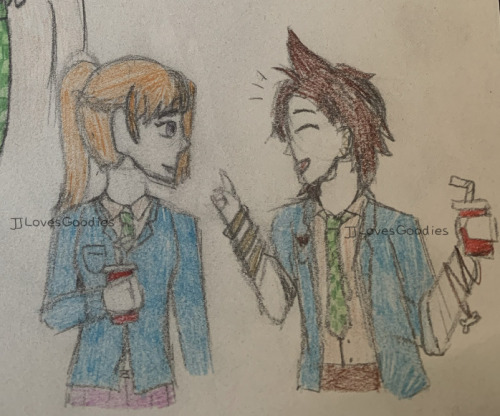 Here, Have Some Yttd Stuff I Did While Messing With Coloured Pencils :D