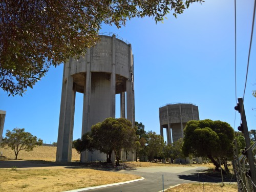 Concrete water towers Coolbelup Western Australia. Shared from Photos app