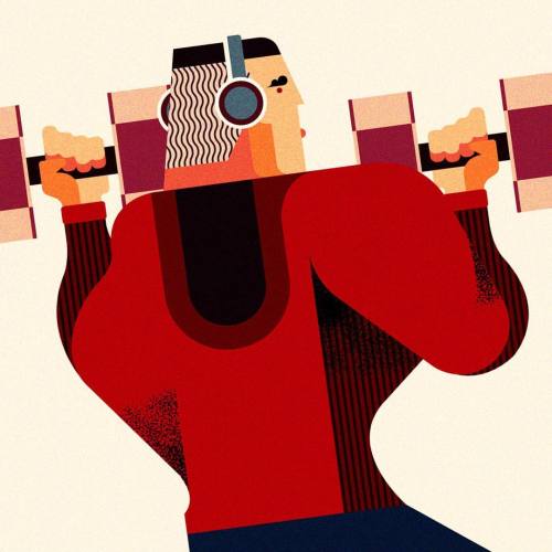 jonnywan:Illustrating them GAINZ today #illustration