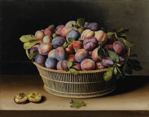 anne-sophie-tschiegg:LOUYSE MOILLON 1610 - 1696 / PANIER DE QUETSCHES, 1629