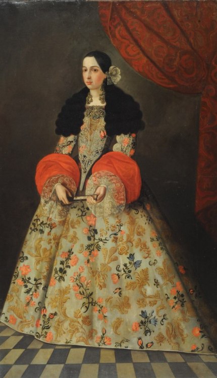 jeannepompadour:Portrait of anonymous lady, late 17th century Spain