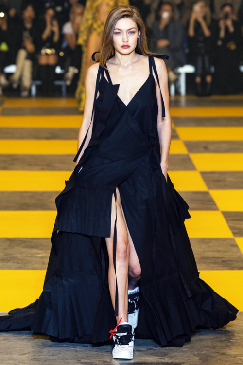 February 28: Gigi walking for Off-White F/W 2019