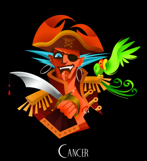 awesomedigitalart:  Zodiac Signs 1 by Hyaku