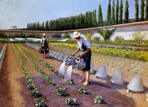 artist-caillebotte: The Gardeners, 1877, Gustave CaillebotteMedium: oil,canvas