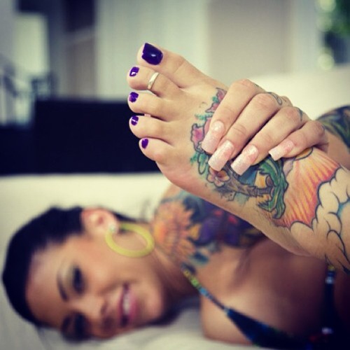 cumxxx: Tattooed foot. #foot #feet #footfetish #feetfetish #footporn #prettyfeet #barefoot #barefee
