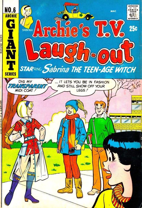 archiecovers:February 1971 Archie’s T.V. Laugh-Out #6, cover by Dan DeCarlo (pencils) and Rudy