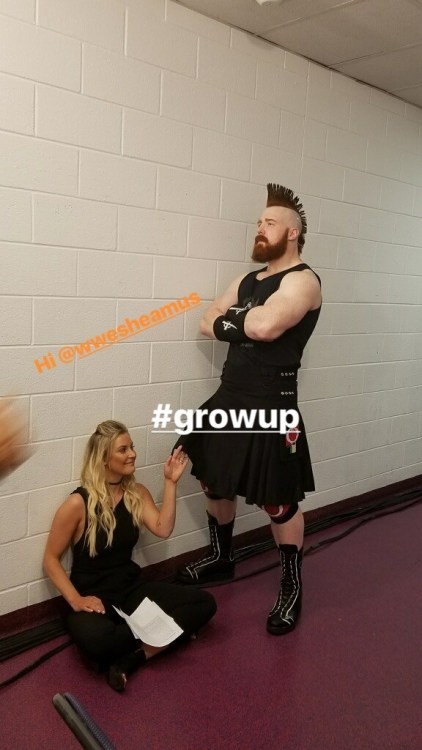 deidrelovessheamus:  Sheamus and Renee Young from her IGstory. (7-24-2017)