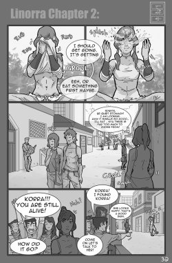 badasspantiestalker:   Screwed for a lifetime: Linorra Page 32     Korra is hungry and so am I. OMG! two pages than action!!!  plus the first glimps at the villain. ;3   « Page 31  ||   -«« Page 1   