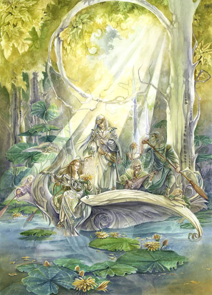 A Memory of Lothlorien (and details) by Stephanie Pui-Mun Law
