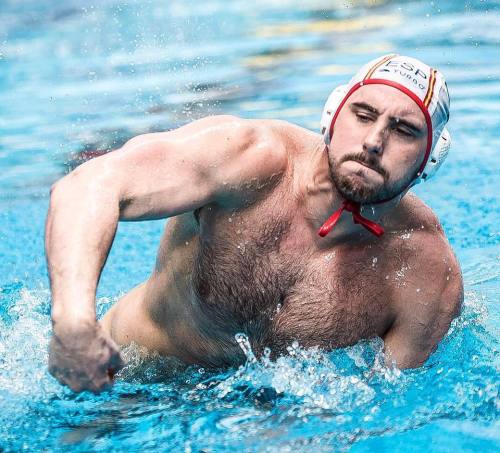 giantsorcowboys: Manly Monday: Spanish Aqua Horse Openly Gay Spanish Water Polo Player Victor Gutier