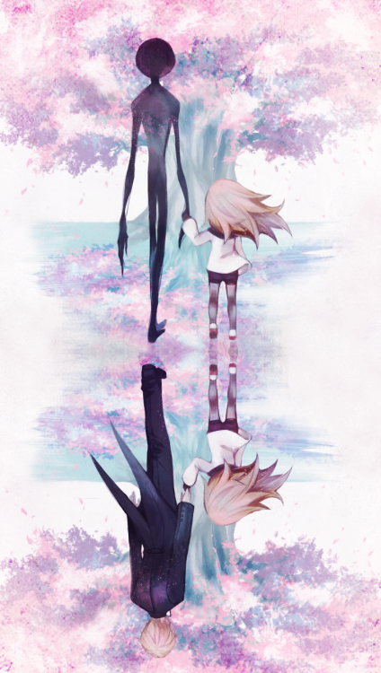 scalysharc: Withered petals dancing above in the distant sky but know their way to homeSakura I