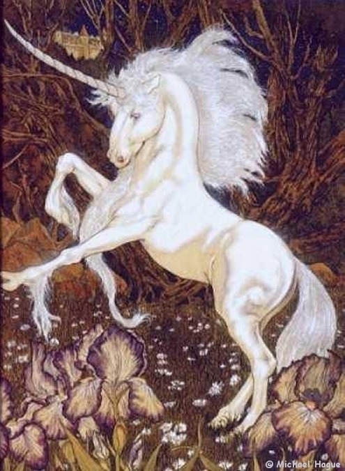 celtic-forest-faerie:{Magical World of Unicorns} by {Michael Hague}