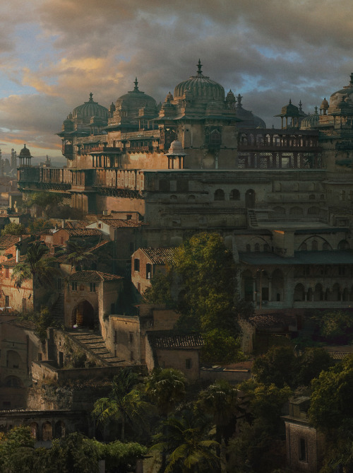 archatlas:    Dmitry Zaviyalov     Matte paintings:  Japanese Village (images 01-04)  City of Thousand Temples (images 05-07) 