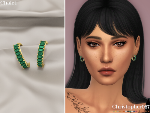 S H A H  &  C H A L E T / necklaces + earringsI absolutely lovvvvveeeed this emerald baguette di