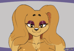 iamaneagle:    I’ve been wanting to animate again for a while, but I’ve been really busy.But hey, I didn’t need those 10 hours anyways. Look at the pretty momdog &lt;3This cutie belongs to @cherrikissu  DogMom is adorable &lt;3