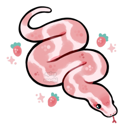 spicymochi:  strawberry snake