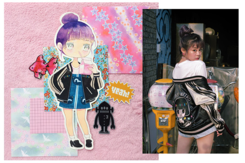  From Harajuku with Love #JLMStorexNaomi We are proud to present this kawaii-themed souvenir jacket 