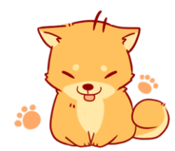 lavenderscentedcandles:shiba inu line stickers