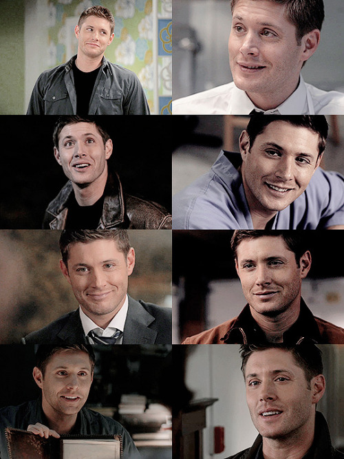 magic-is-in-the-words: DEAN APPRECIATION WEEK | SUNDAY → a set dedicated to DeanDean + smiling.  You’re marching to war Nothing but a smile Painted on your lips Like an armor.  And you can only hope That it will convince them That you’re not scared.