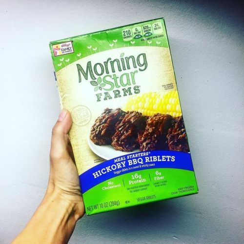 poweredbyplantscr:This BBQ substitute from MorningStar Farms is super useful for when there are soci