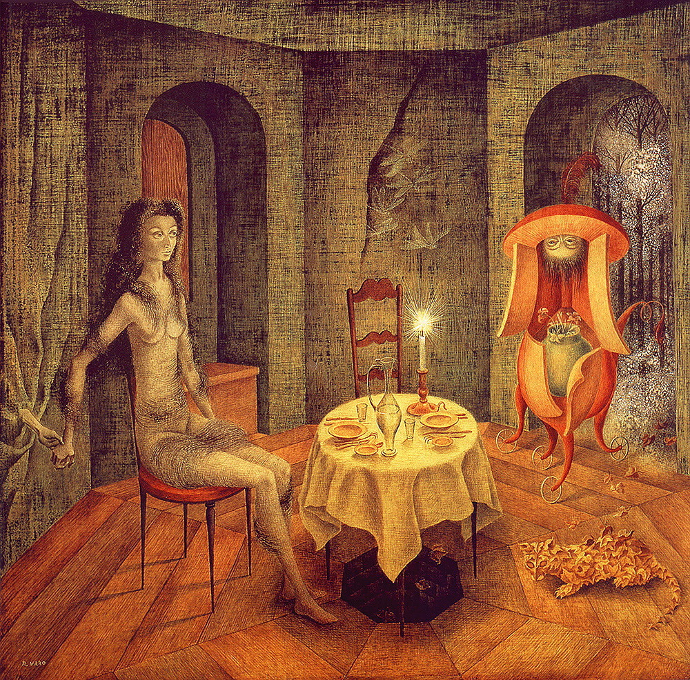 magictransistor:  Remedios Varo. Exploring River of the Source Orinonoco, Dead Leaves,