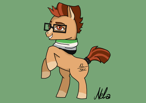 neladoesart:Finished commission for @verumtee!I´ve never drawn a Pony before, but it was so much fun