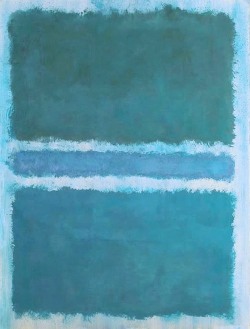 dailyrothko:  Mark Rothko, Untitled (Blue Divided by Blue),1966© Kate Rothko Prizel &amp; Christopher Rothko / Artists Rights Society 