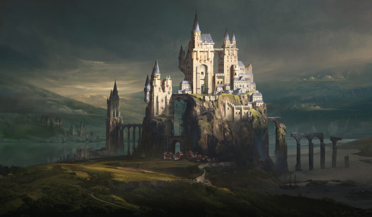 cinemagorgeous:Castle Town by artist Jordan Grimmer.