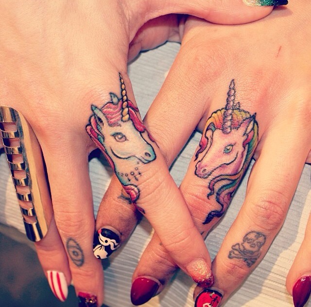 Cute small finger tattoos