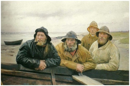 polemostasis:Michael Ancher (1849-1927): ‘Fishermen beside a Boat’