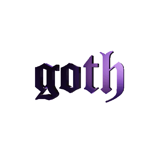 goth text