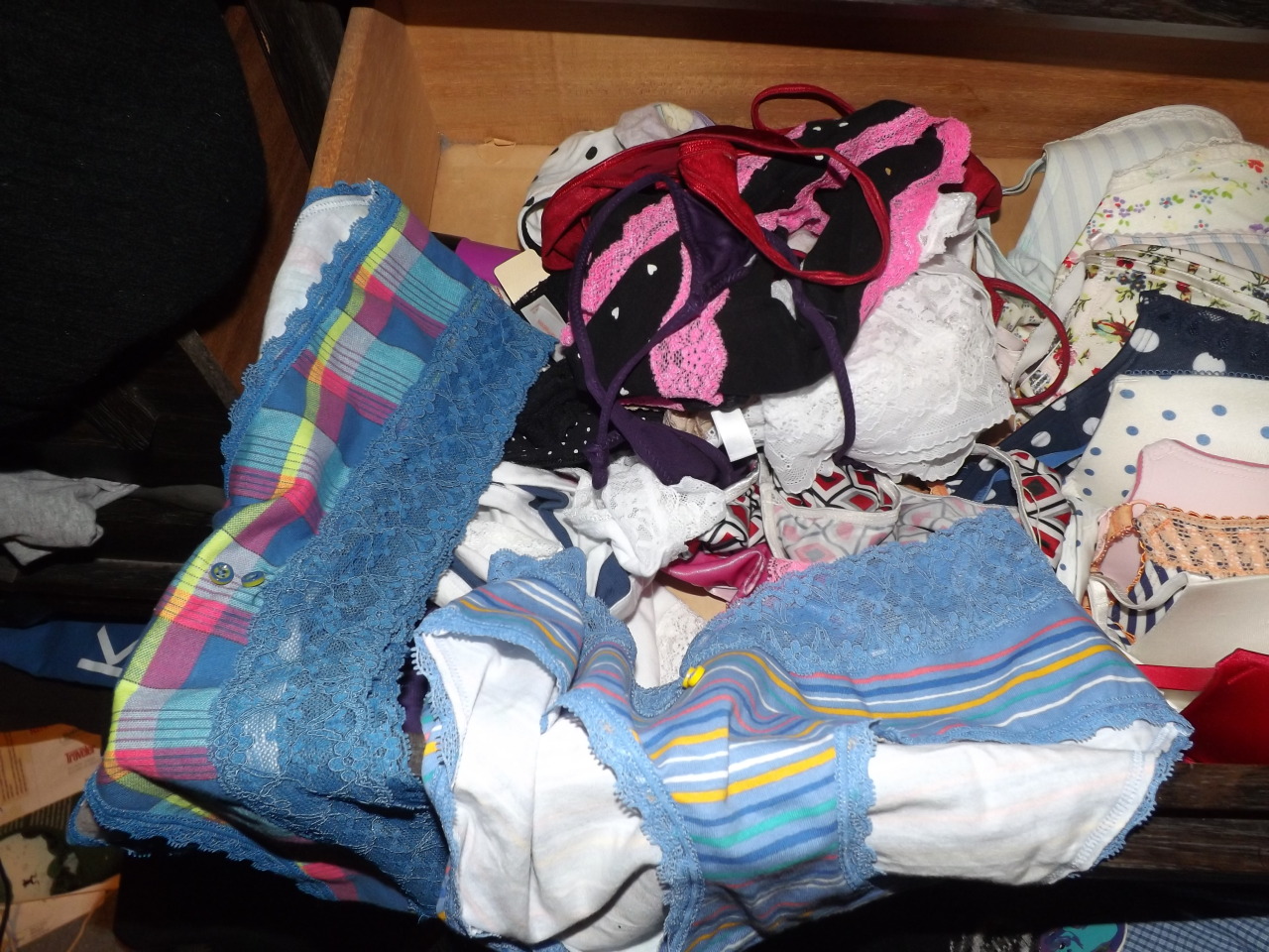 sissycrossboy:  this was before i had to move all my pretty bras to another drawer