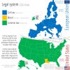 Legal system across the US and the EU. Civil law originates from Roman law and the main source of this law is the predesigned legislature. Common laws originate from English law and the main source of this law is judge-made rulings. 2022 data
by...