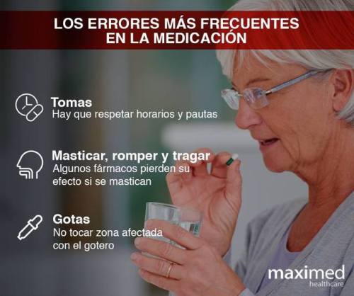 Los errores más frecuentes en la medicación