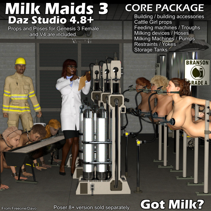 Milk  your hucows and cattle girls for all they are worth with the new Milk  Maids