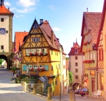 Colorful Village, Rothenburg, Germany