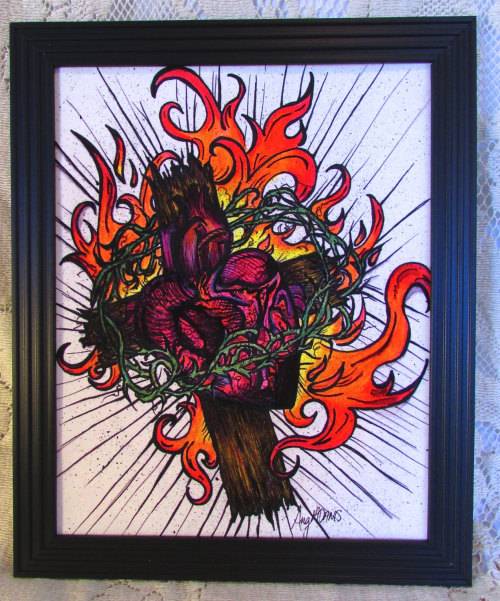 On fire for HIM Illustration Art