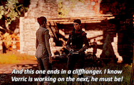 nickvalentine:  It’s… one of Varric’s tales. Swords and Shields. The latest