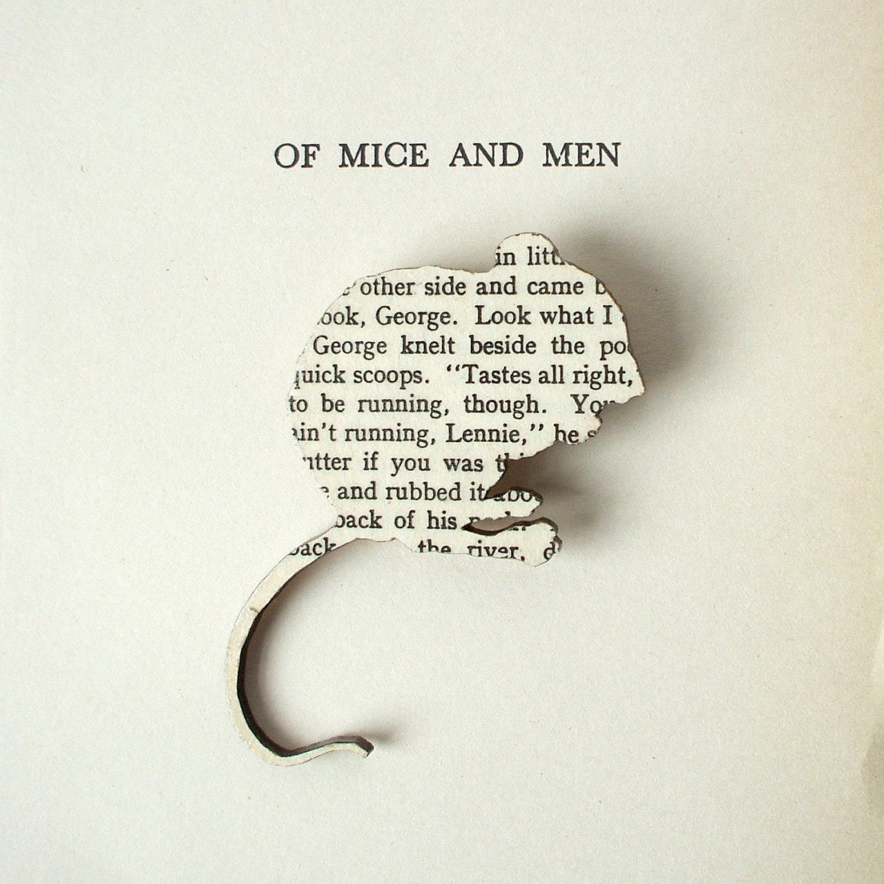 fer1972:  Handmade Brooches made from the original Book Pages by House of Iismay