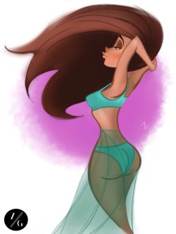 Gracia-Illustrations:  ..Finished Piece Inspired By Iesha Marie..  Art By Zach Gracia