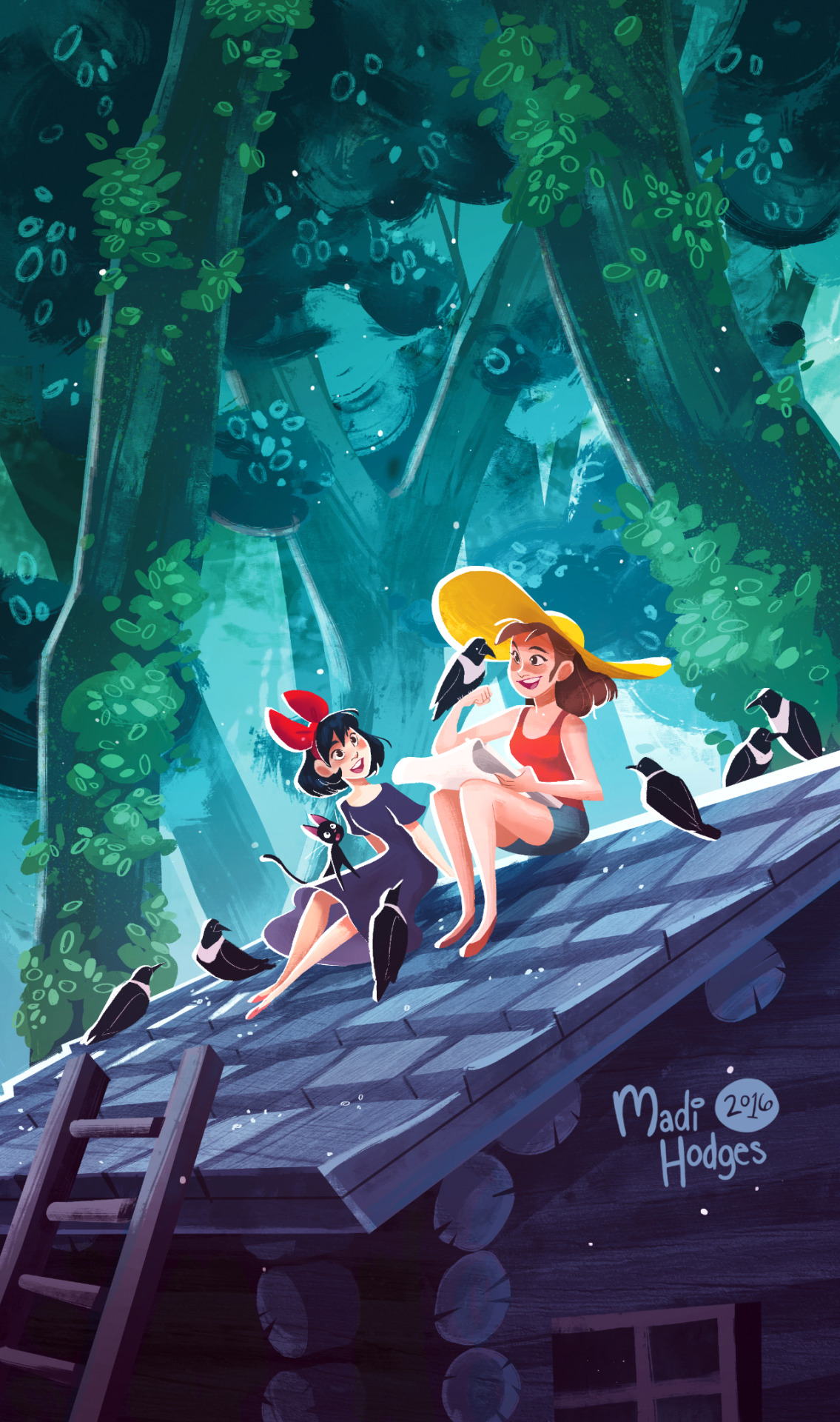 madidrawsthings:  And here are my pieces for The Enchanted World of Miyazaki: Tribute