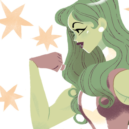 sibyllinesketchblog: I really wanted to make a little series of comic ladies – I finally did i