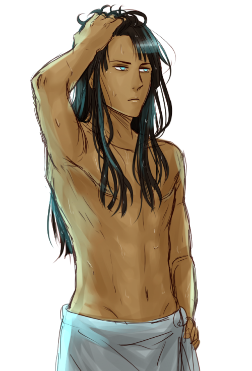 yuki119: I’m just going to continue to draw Desna shirtless until people quit tagging all my D