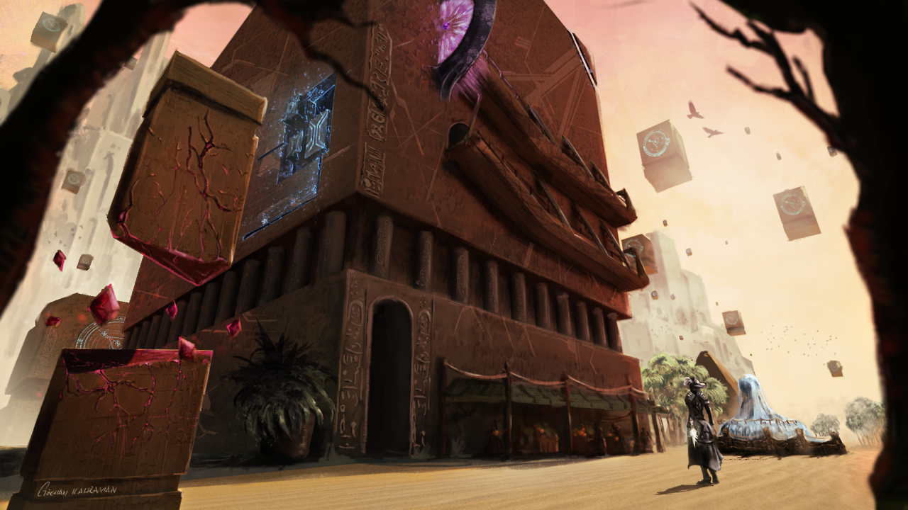 ownely:    Red C - Path of Fire - Guild Wars 2 Fan Art Guild Wars 2 Path of Fire!